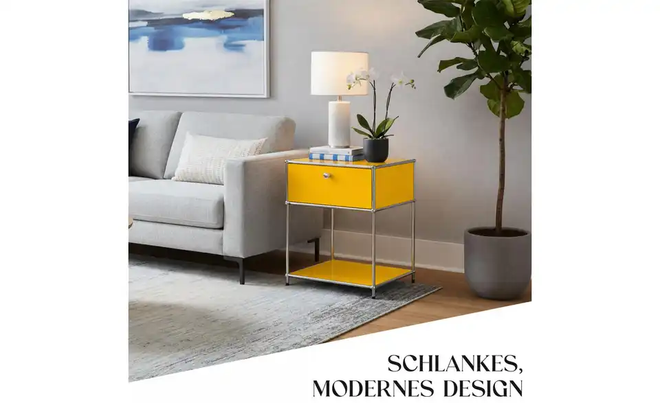 Floordirekt Metallregal, Bild mit Text