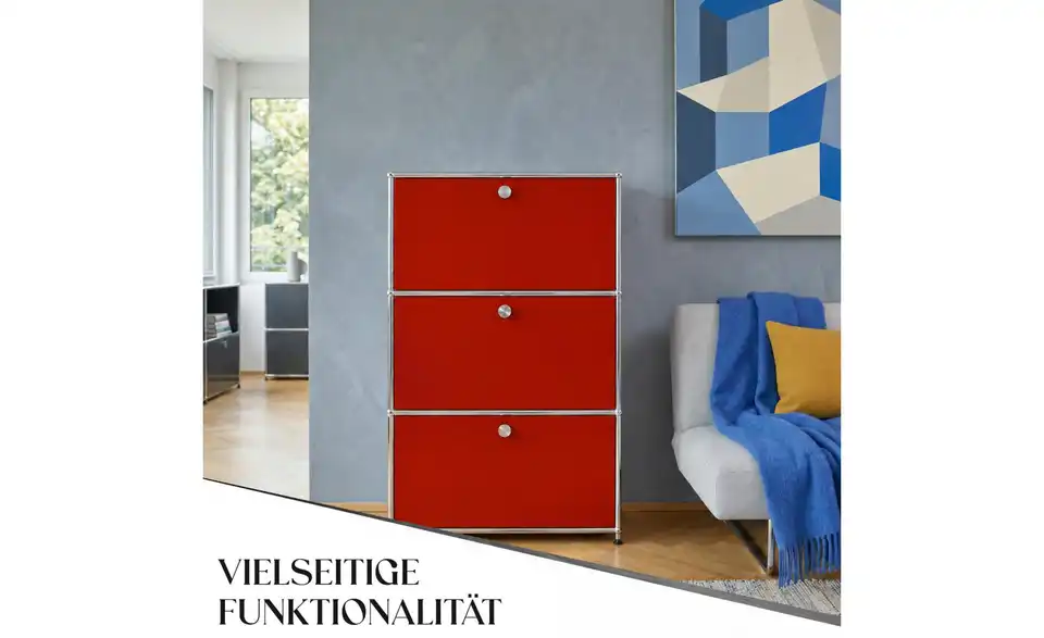 Floordirekt Metallregal, Bild mit Text