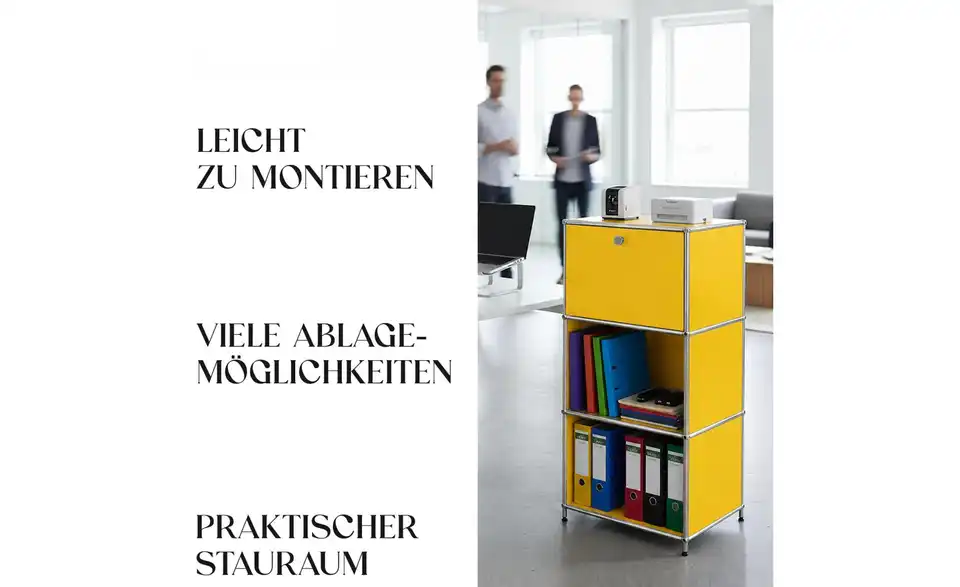 Floordirekt Metallregal, Bild mit Text
