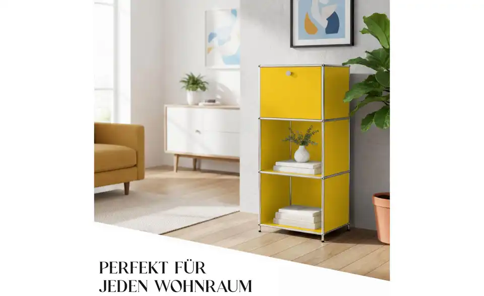 Floordirekt Metallregal, Bild mit Text