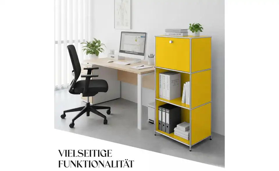 Floordirekt Metallregal, Bild mit Text