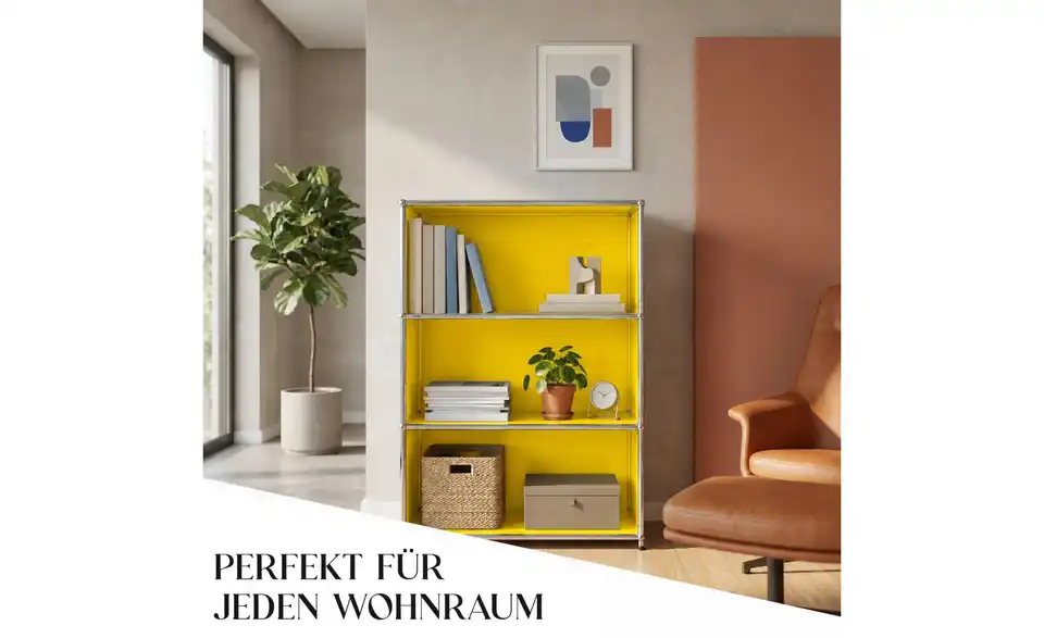 Floordirekt Metallregal, Bild mit Text