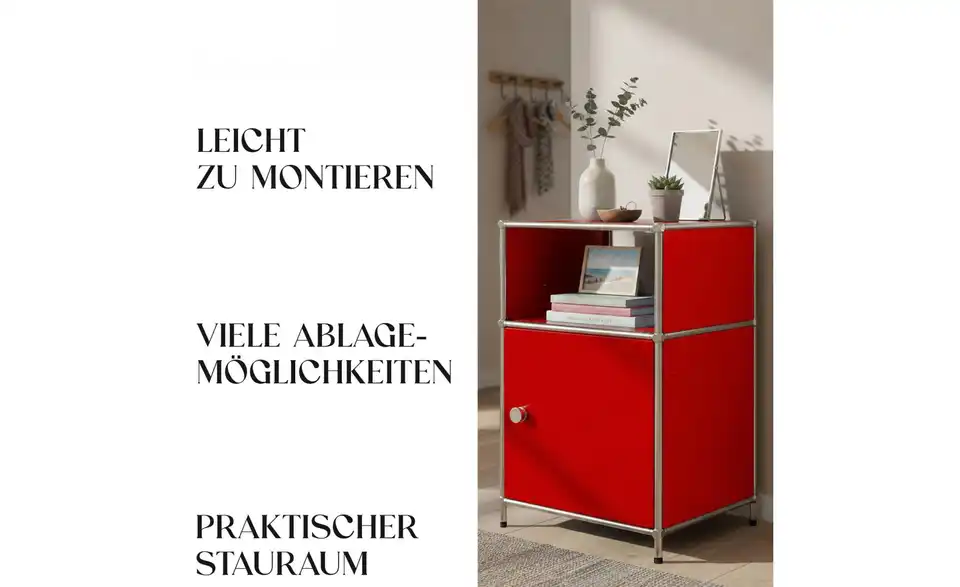 Floordirekt Metallregal, Bild mit Text