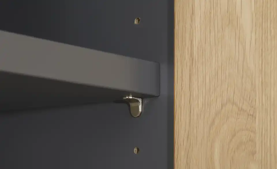 Aktenschrank SOLIDLine mit Massivholzfront, Detailansicht