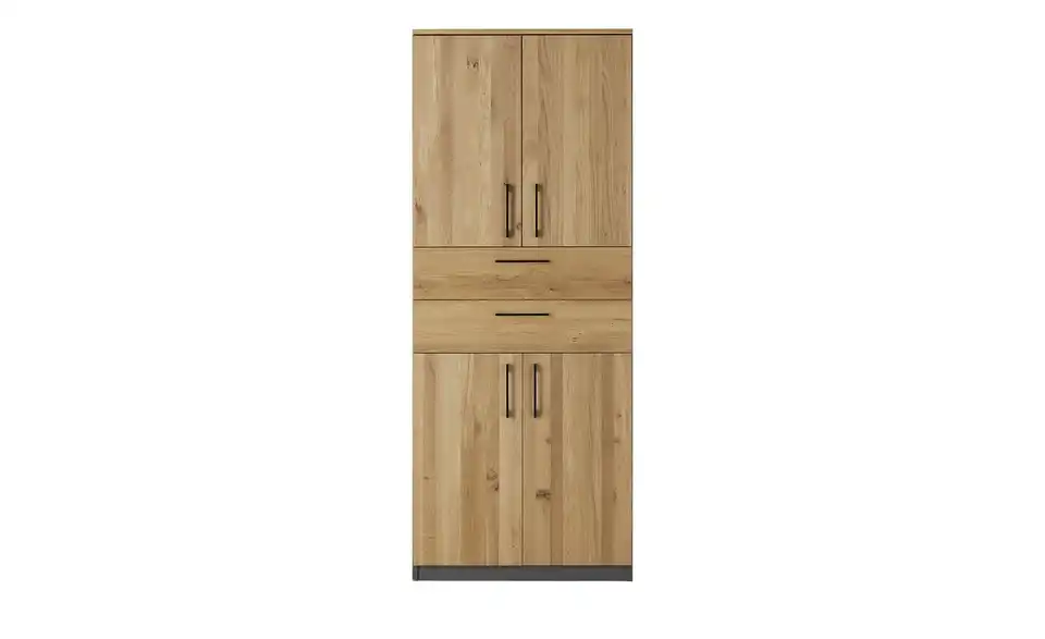 Aktenschrank SOLIDLine mit Massivholzfront, Frontansicht