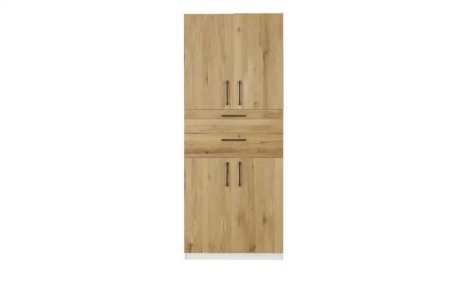 Aktenschrank SOLIDLine mit Massivholzfront, Frontansicht