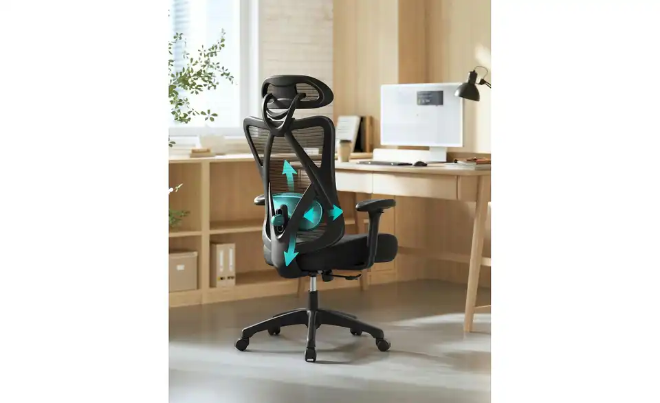 Bürostuhl, Funktionsansicht