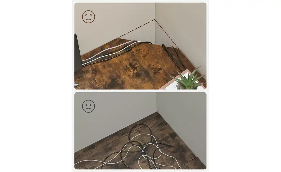 Computertisch, Detailansicht