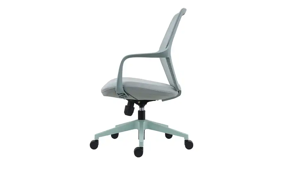 Büro-Drehstuhl, Profilansicht