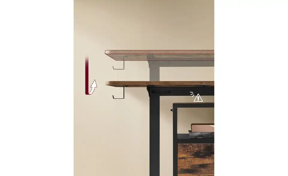Schreibtisch, Detailansicht