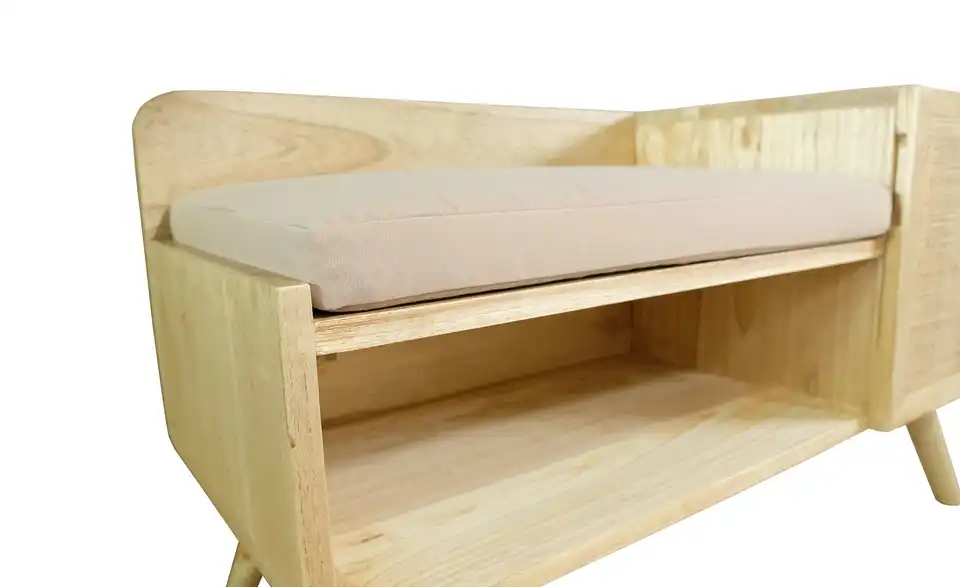 Garderobenbank, Detailansicht