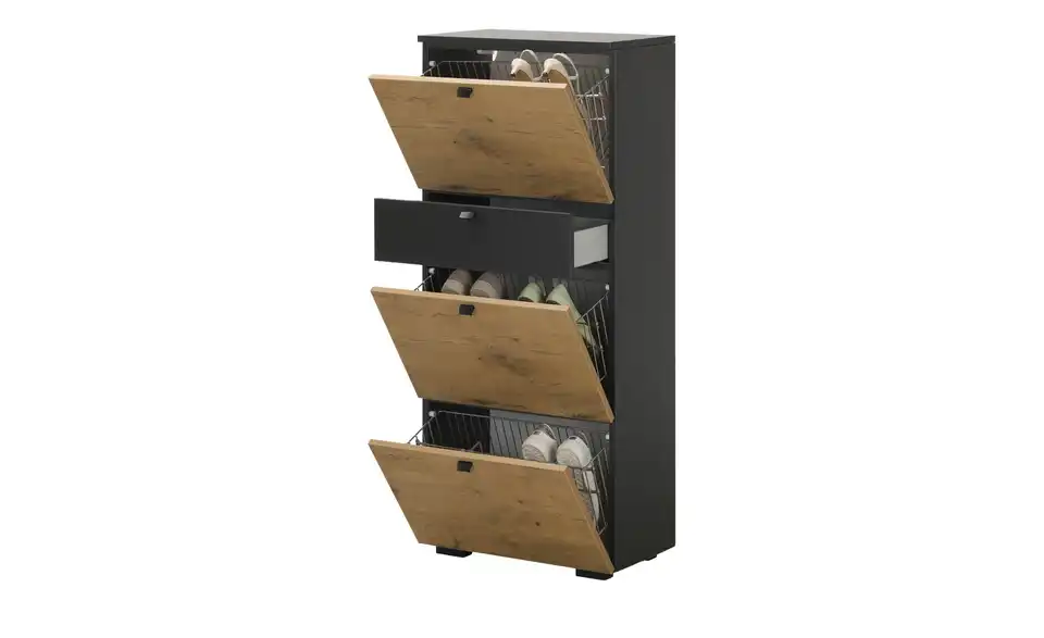 Schuhschrank, geöffnet