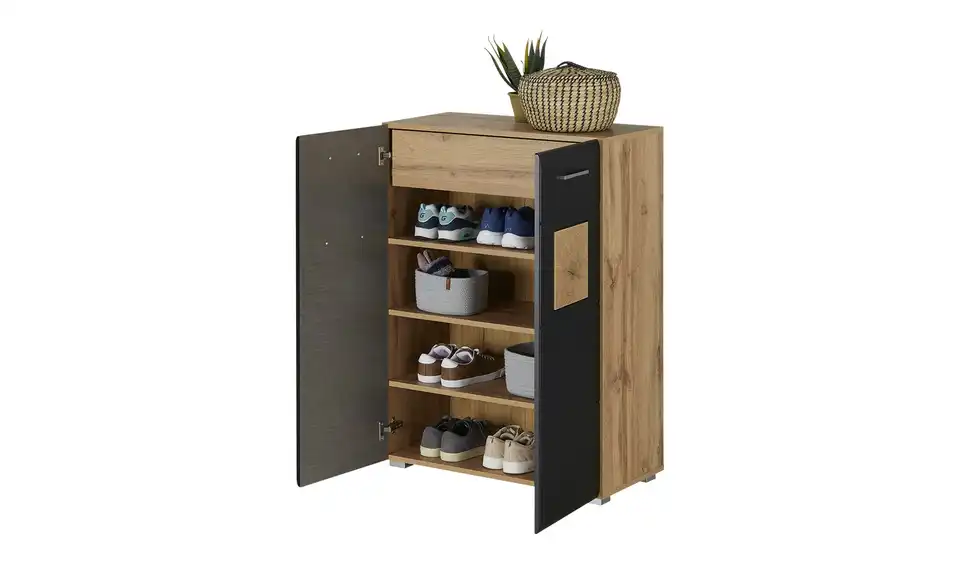 Schuhschrank, geöffnet