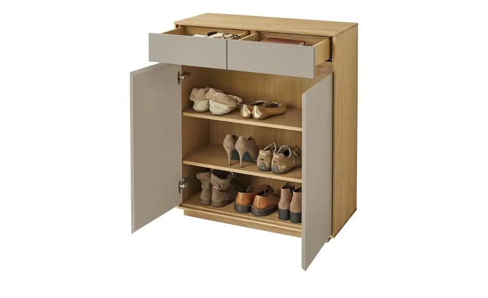 Schuhschrank, geöffnet