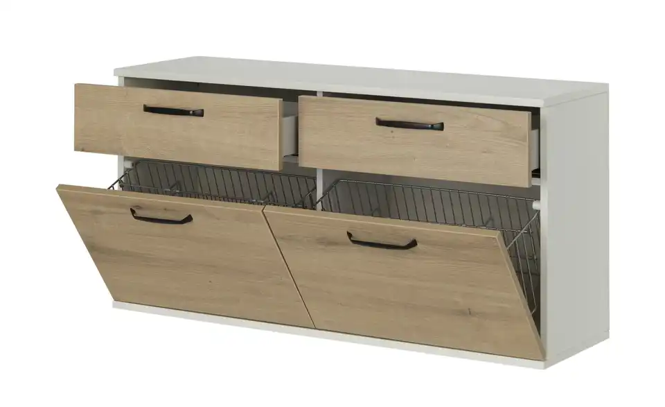 Hängeschuhschrank, geöffnet