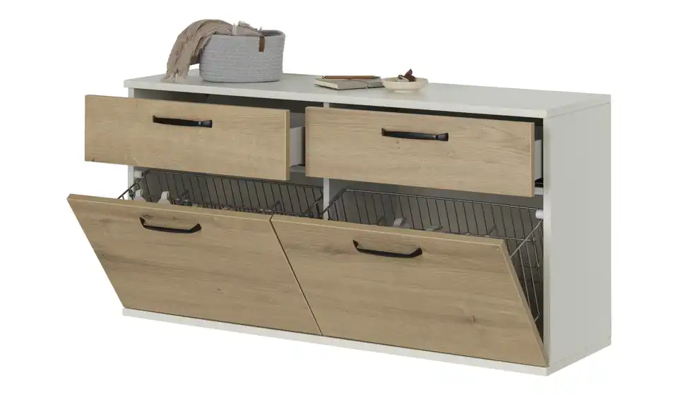 Hängeschuhschrank, geöffnet