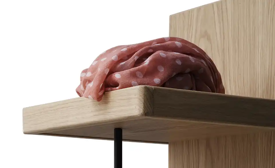 Garderobenpaneel, Detailansicht