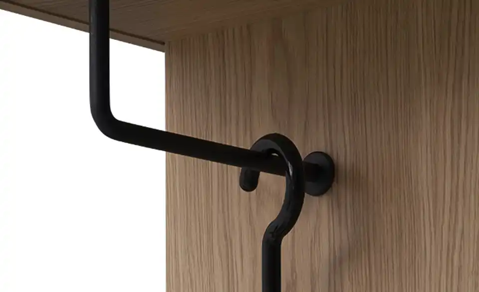 Garderobenpaneel, Detailansicht