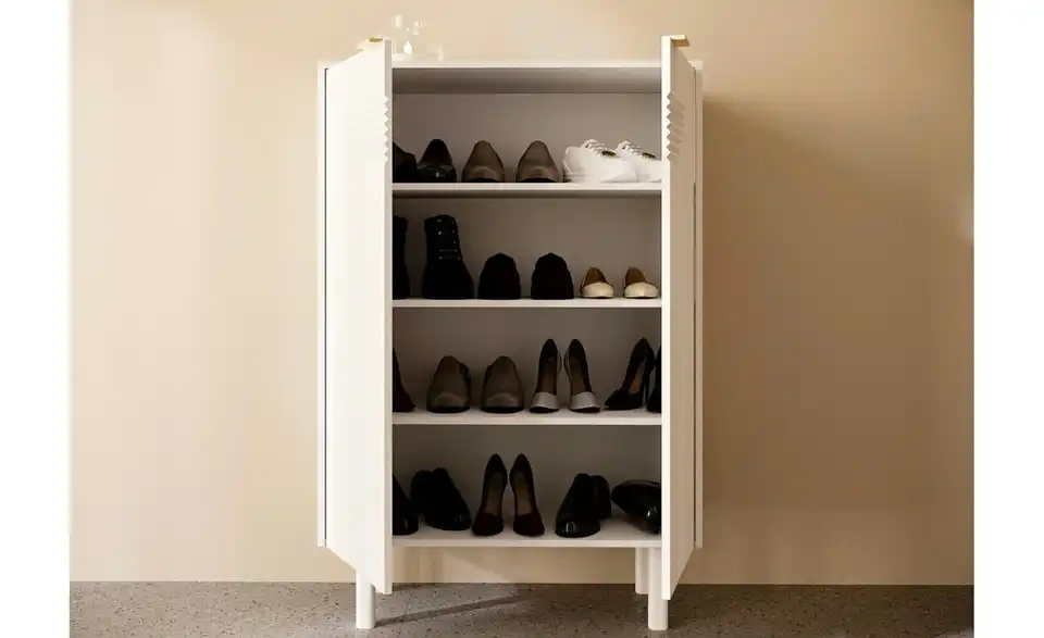 Schuhschrank, geöffnet