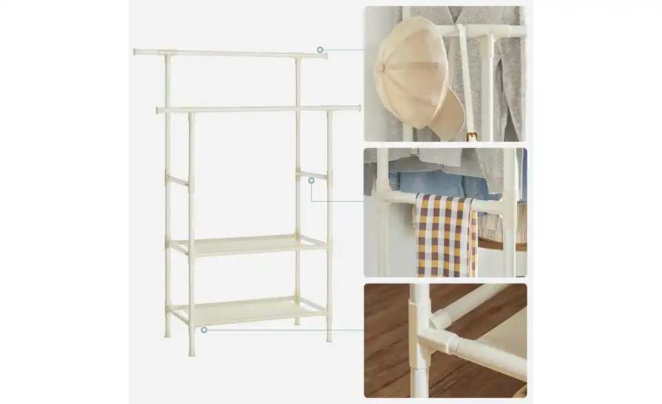 Kleiderständer, Detailansicht