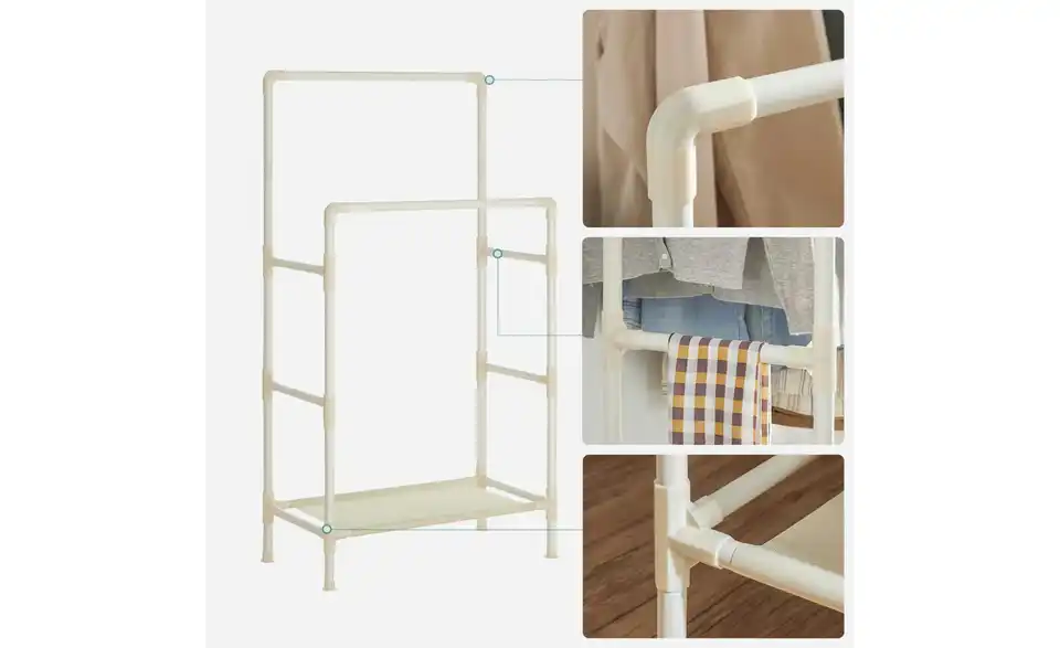 Kleiderständer, Detailansicht