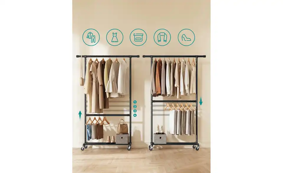 Kleiderständer, Detailansicht