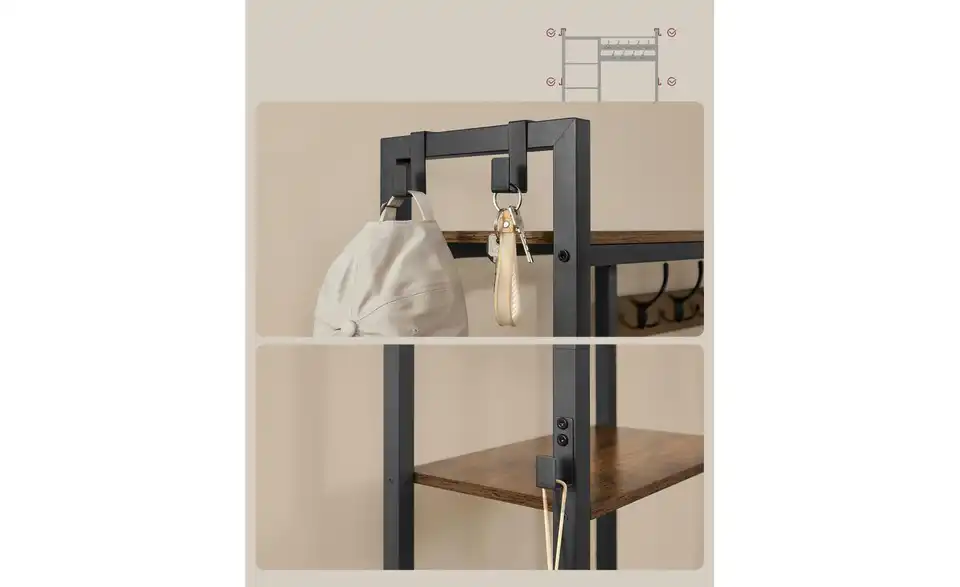 Kompaktgarderobe, Detailansicht