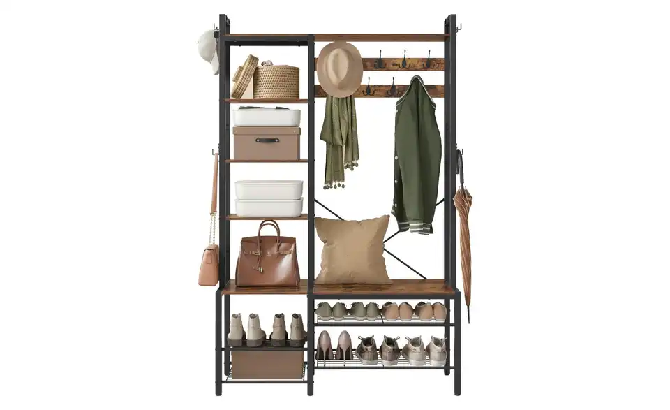 Kompaktgarderobe, Frontansicht