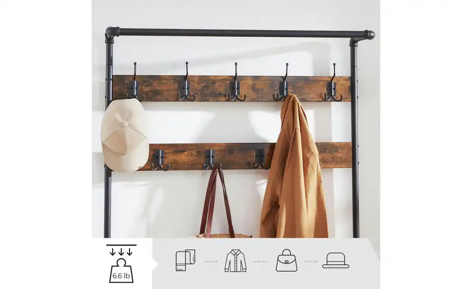 Kompaktgarderobe, Detailansicht