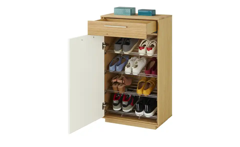 Schuhschrank, geöffnet