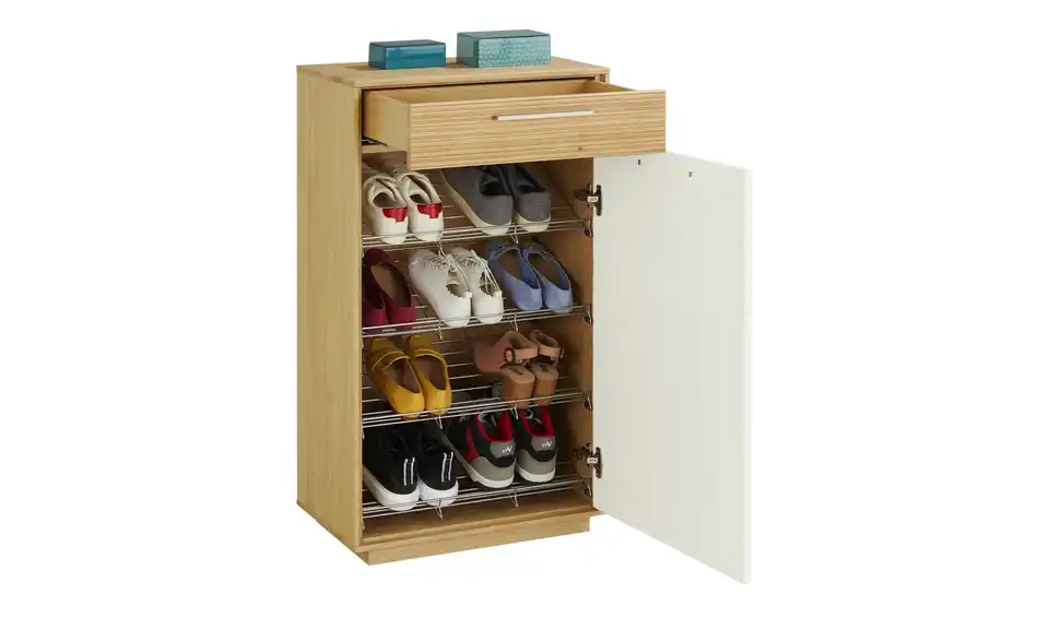 Schuhschrank, geöffnet