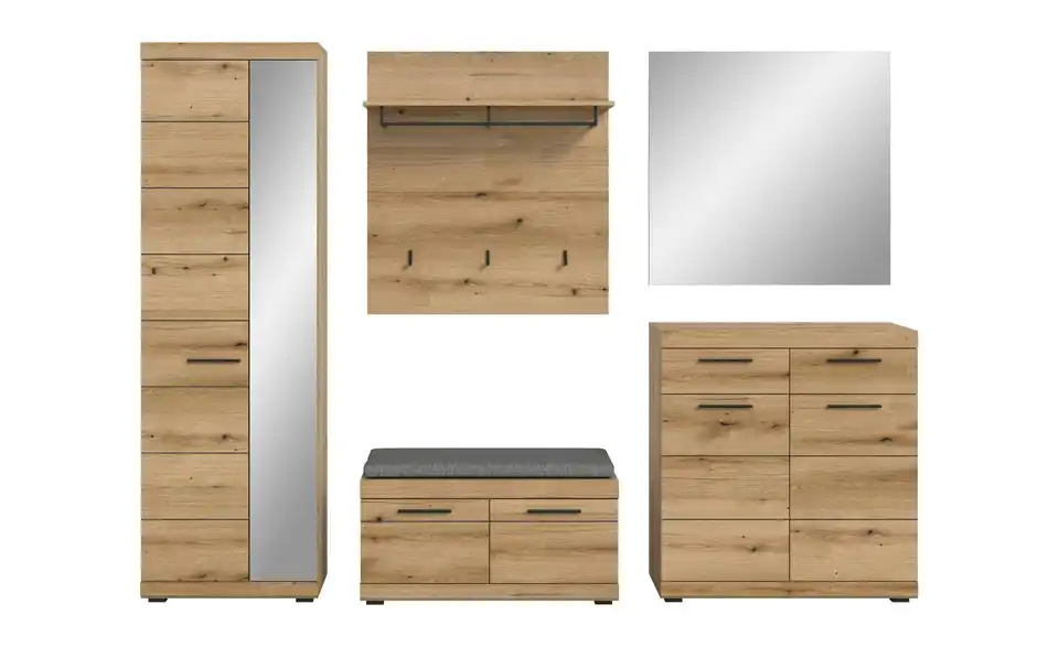 Garderobenkombination, Frontansicht