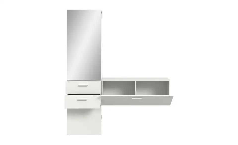 Garderobenkombination, geöffnet