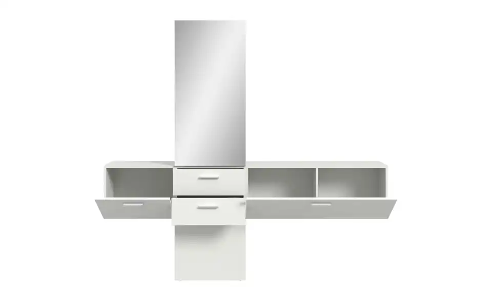 Garderobenkombination, geöffnet