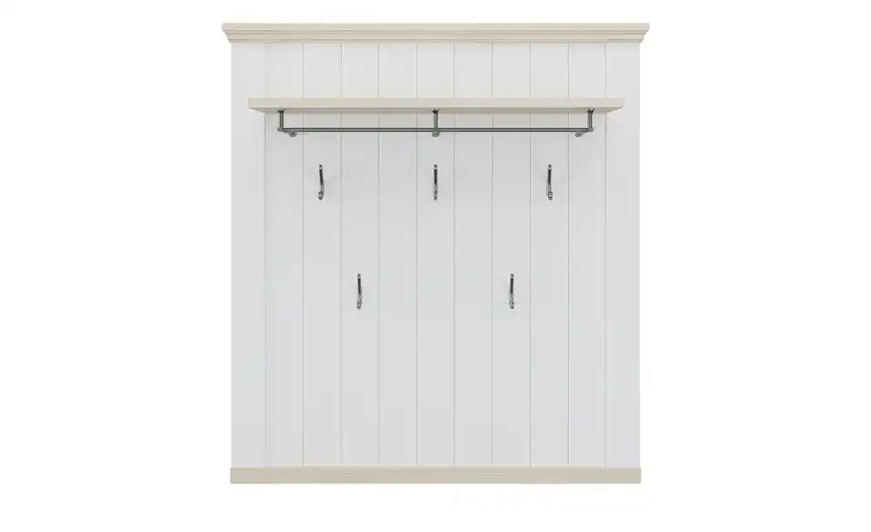 Garderobenpaneel, Frontansicht