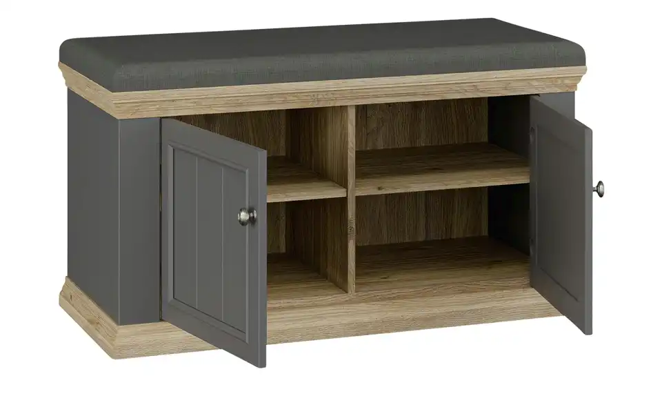 Garderobenbank, geöffnet