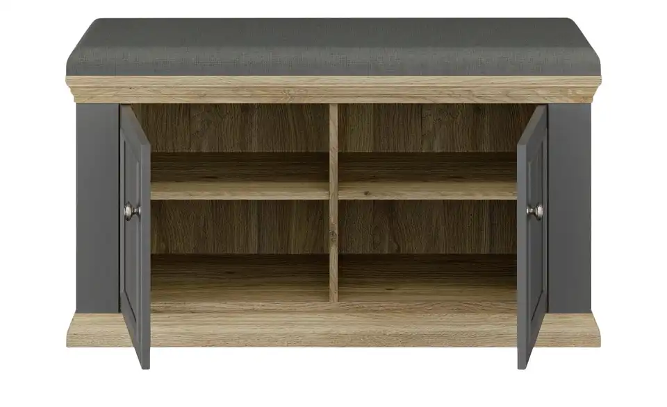 Garderobenbank, geöffnet