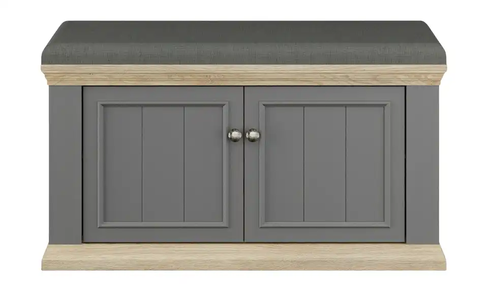 Garderobenbank, Frontansicht