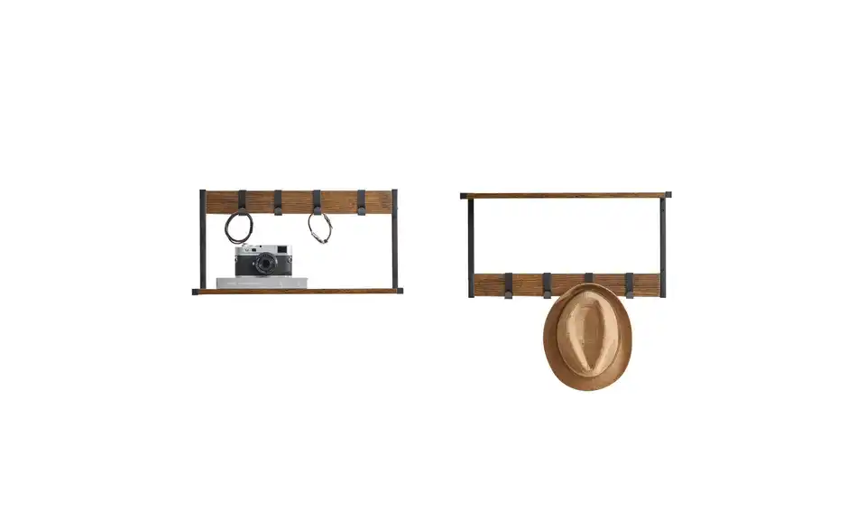 Wandgarderobe, Frontansicht