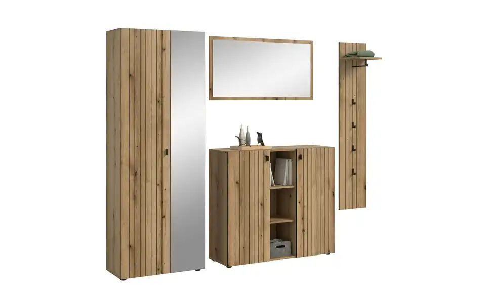 Garderobenkombination 4-teilig Station, Perspektive