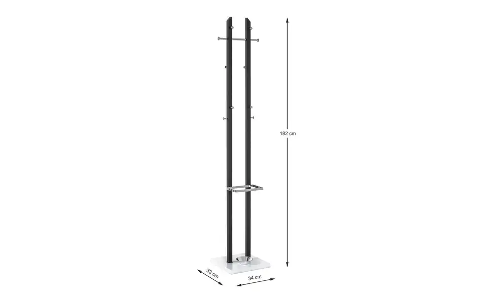 Garderobenständer, Bemaßung