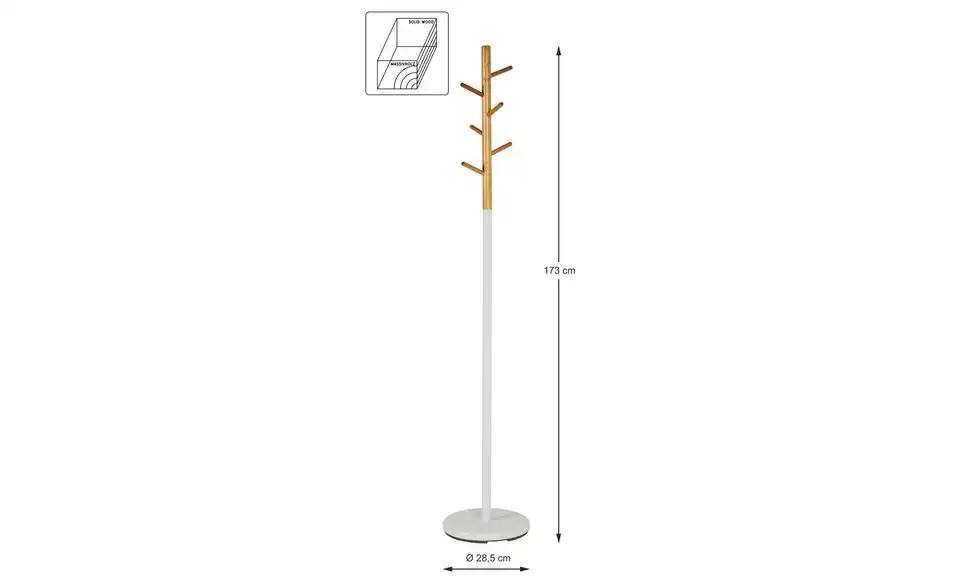 Garderobenständer, Bemaßung