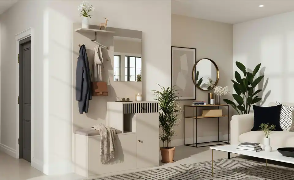 Garderobenset, in Wohnsituation