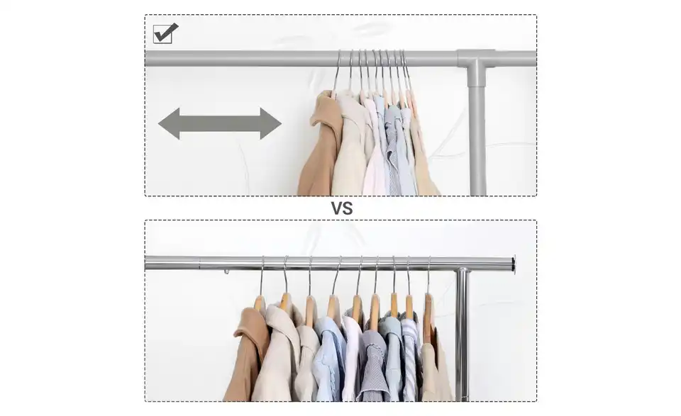 Kleiderbügel 50er-Set, Bild mit Text