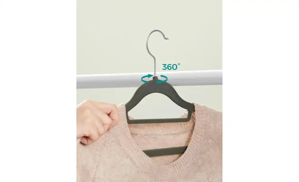 Kleiderbügel 20er-Set, Bild mit Text