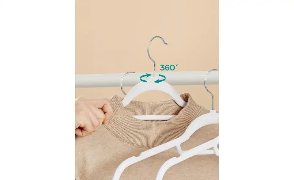 Kleiderbügel 50er-Set, Bild mit Text