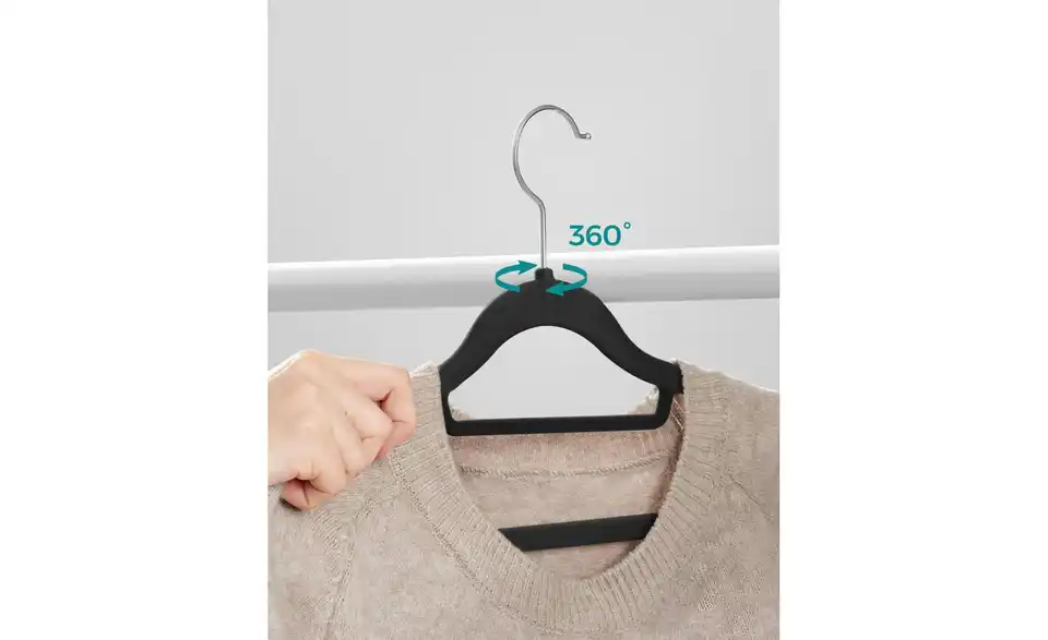 Kleiderbügel 50er-Set, Bild mit Text