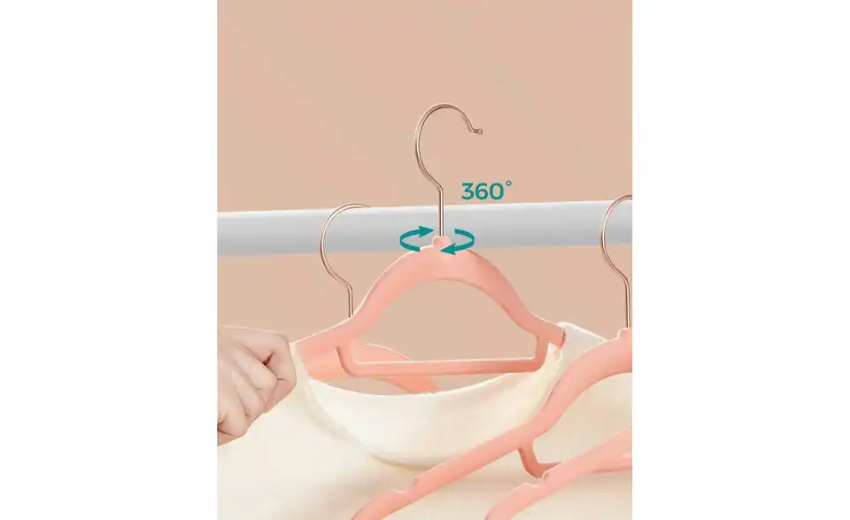 Kleiderbügel 30er-Set, Bild mit Text