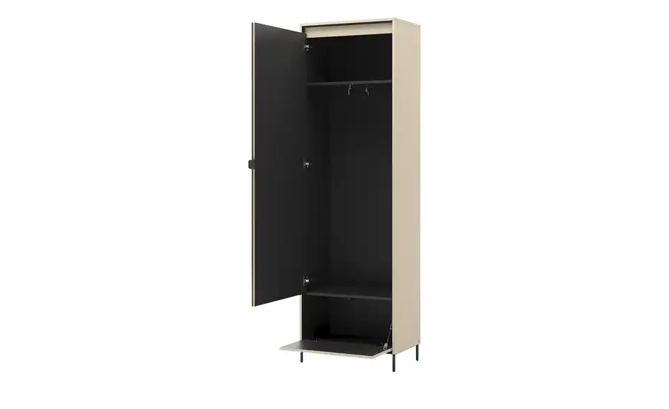 Garderobenschrank, geöffnet