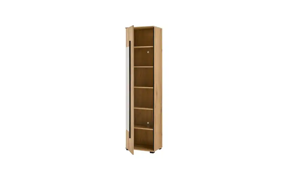 Garderobenschrank mit Spiegel, geöffnet